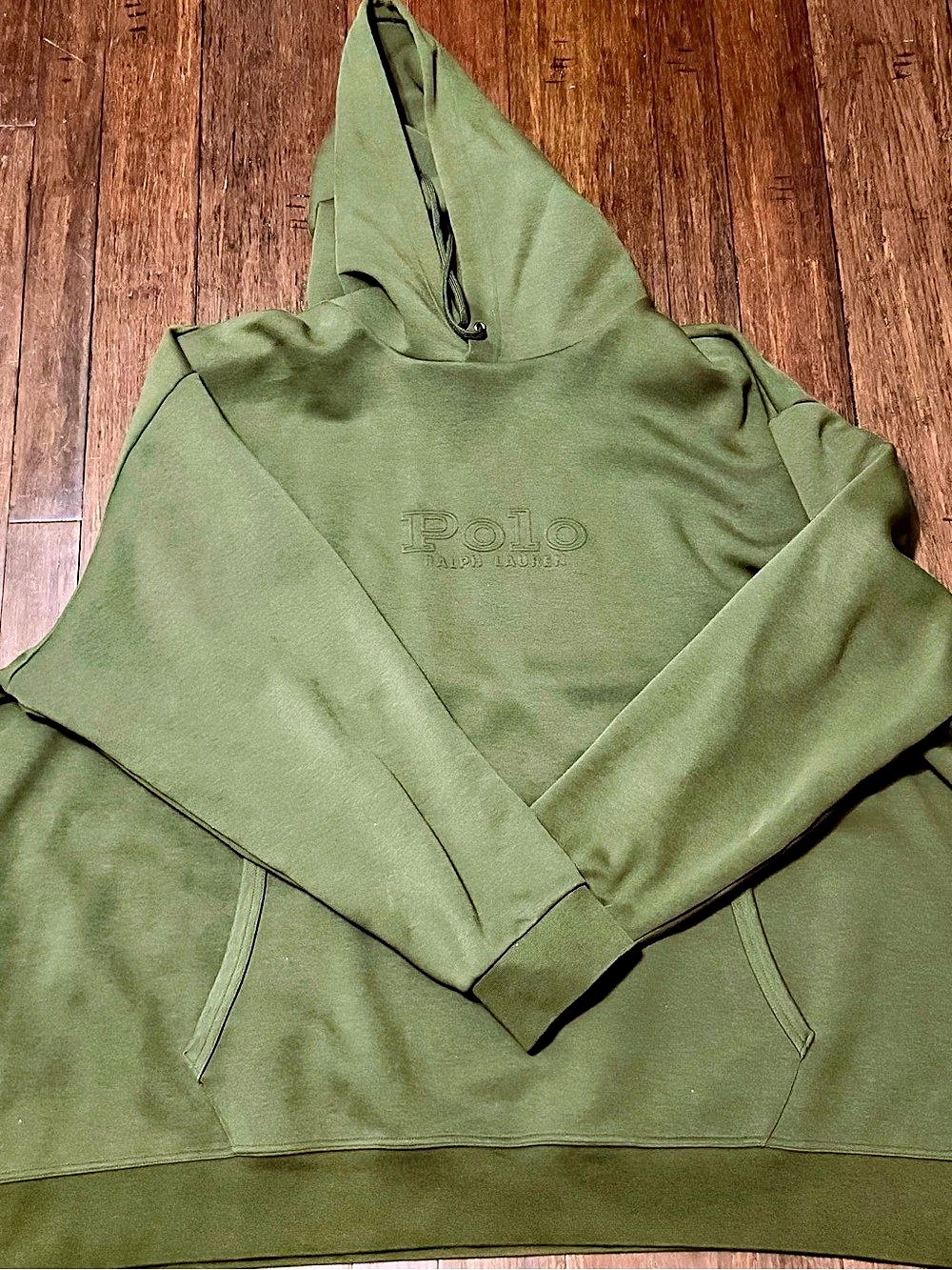 Polo Ralph Lauren Logo Fleece Hoodie Olive Green 5XL